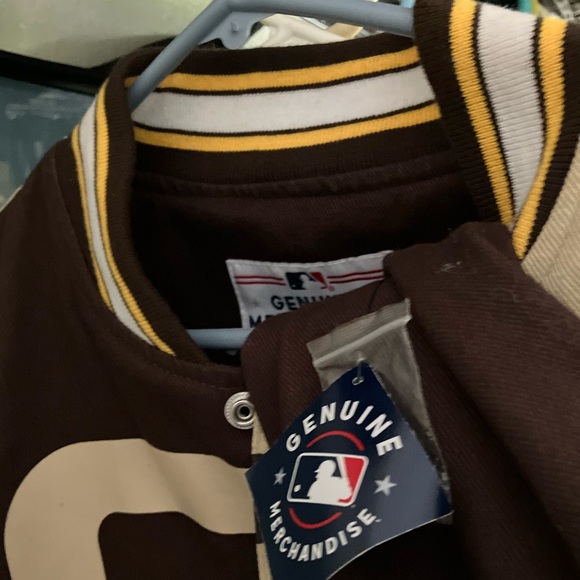 *NEW* San Diego Padres Brown, tan  and Gold Jacket - Picture 7 of 14